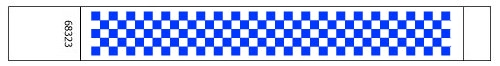 Checker board Pattern Tyvek Wristbands