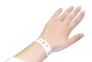 Tyvek Wristbands with tabs